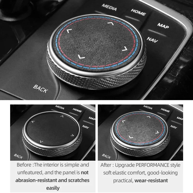 Car Multimedia Knob Trim Sticker For BMW F30