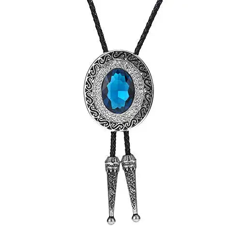 Western denim Bolo Tie crystal diamond tie fashion
