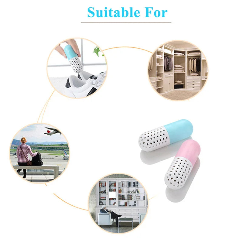 2pcs Shoes Deodorizer Capsules for Sneaker Gym Bag