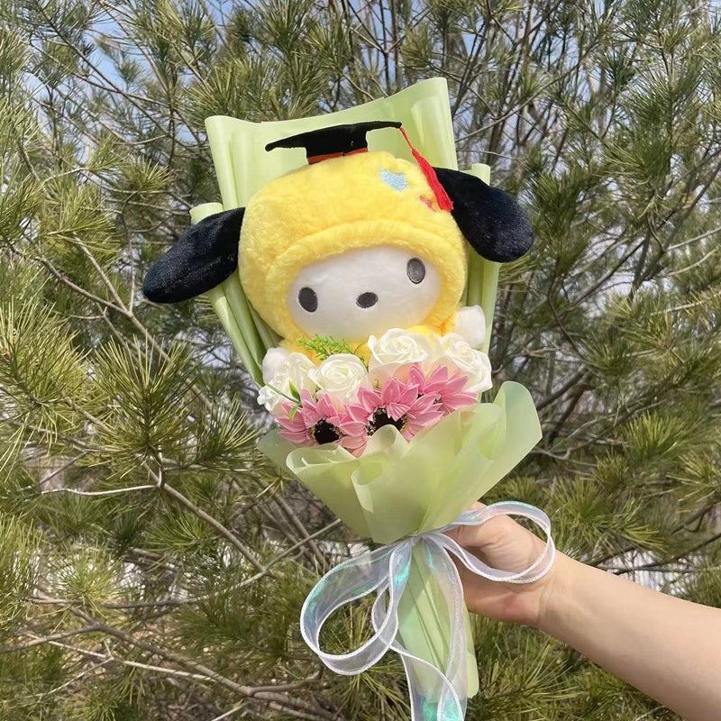Cartoon My Melody Kuromi Cinnamoroll With graduation hats