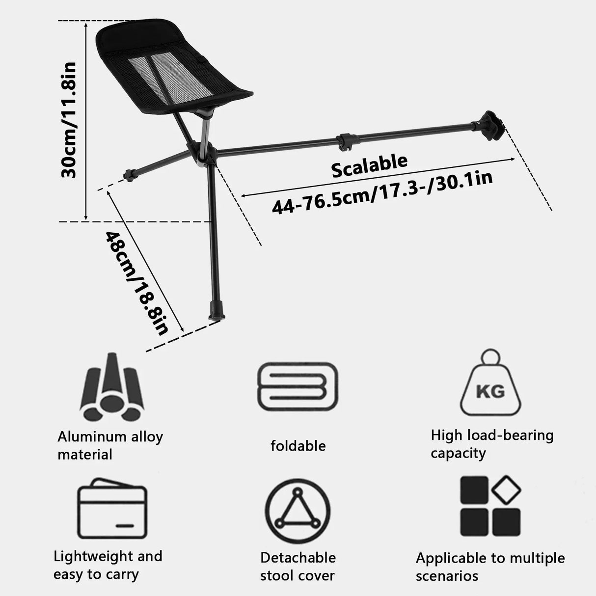 Travel Folding Chair Ultralight HighLoad Outdoor Camping Chair