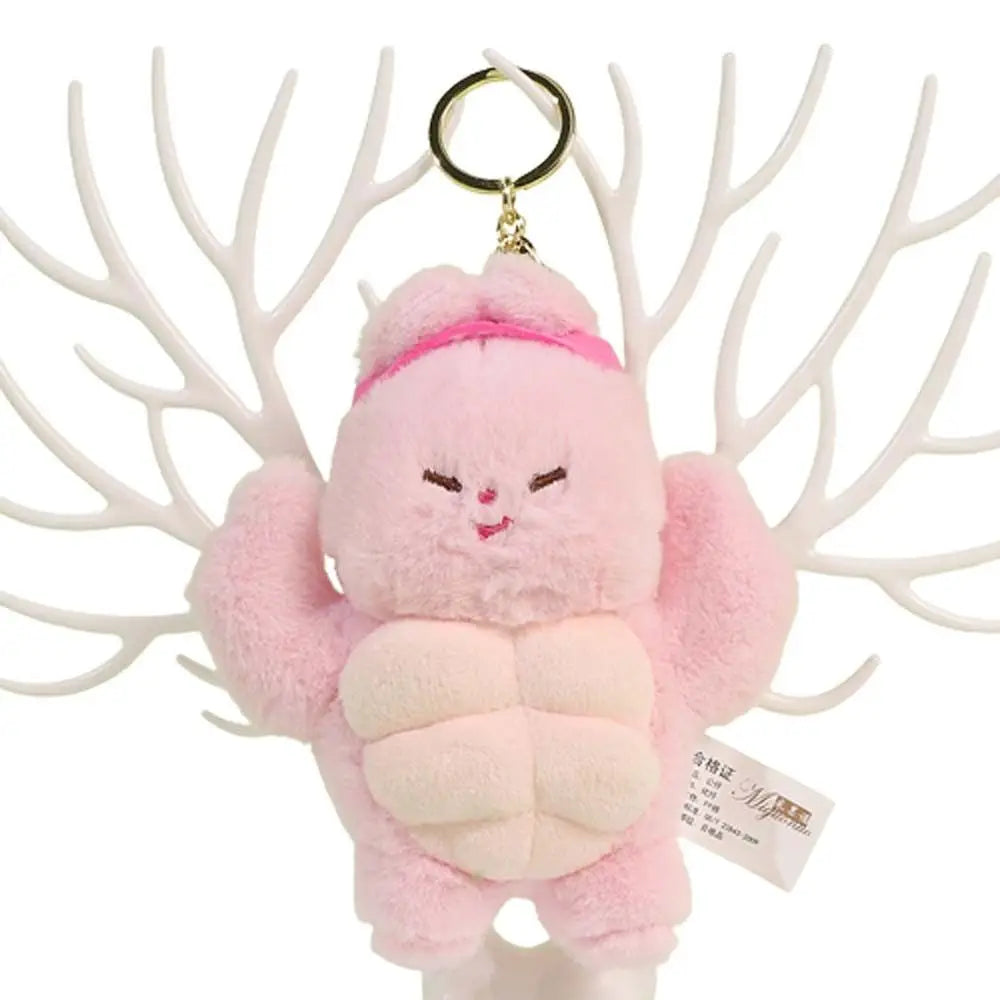 Funny Power Muscular Animal Plush Doll Hercules Cartoon