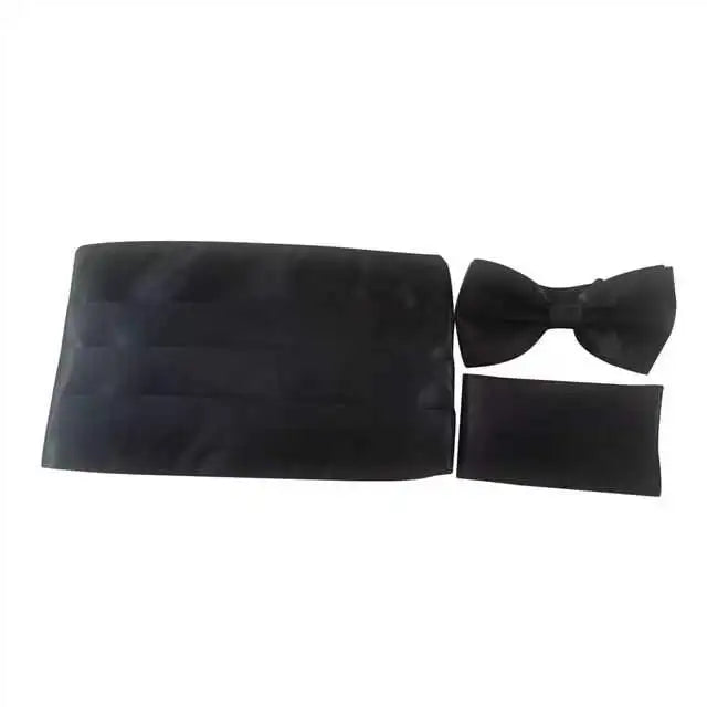 Ikepeibao Men's Classic Black Cummerbund Adjustable
