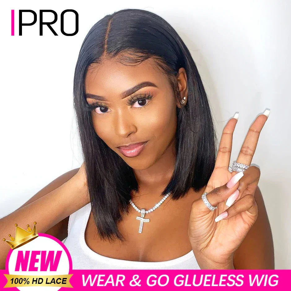 Wear Go Glueless Wig 180% Density Malaysian Straight