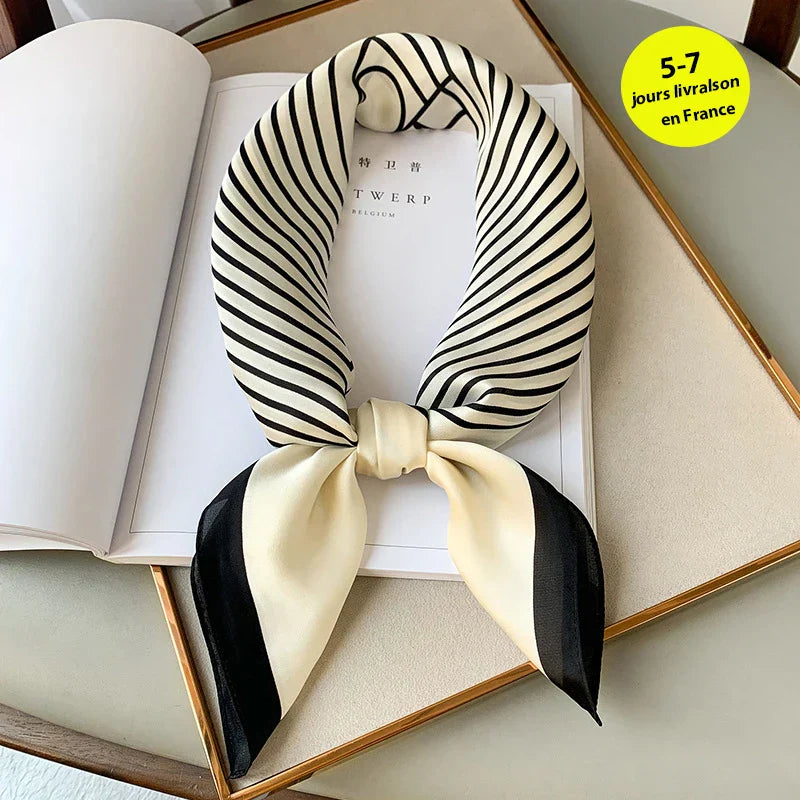 Fashion Scarves for Women Shawl Print Silk Satin