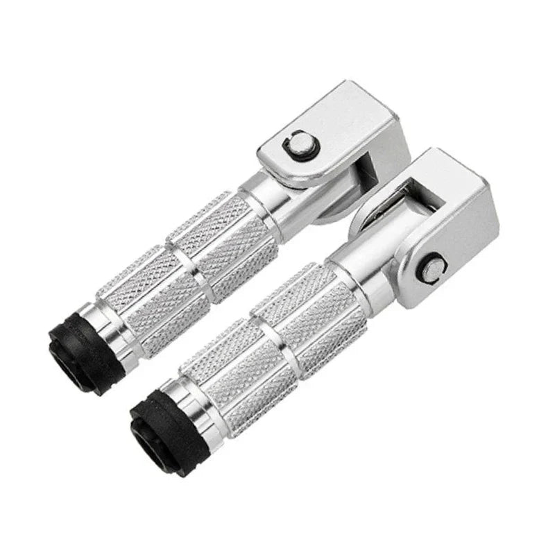 1 Pair 90° Folding Motorcycle Footpegs - M10 Front Rear Footrest