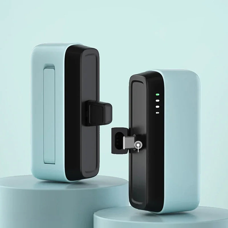 Mini Power Bank 5000Mah with LED Light Phone