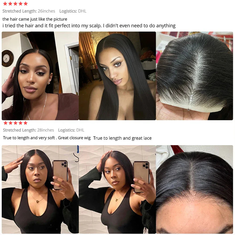 Wear And Go Glueless Wig Malaysian Straight 5x5