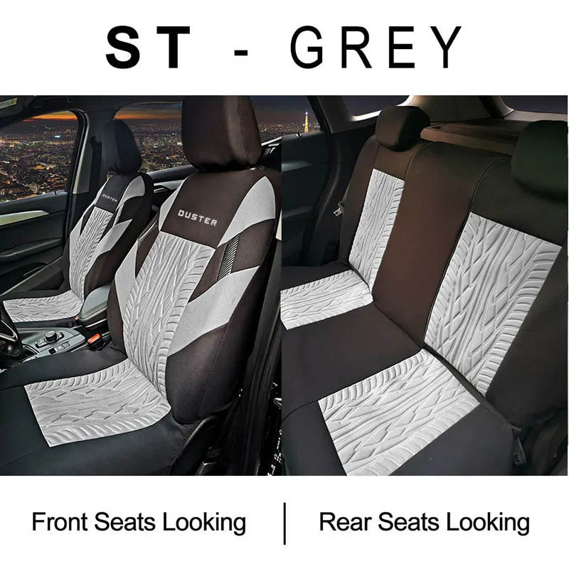 Duster Print Seat Cover Universal Fashion Track Embossed