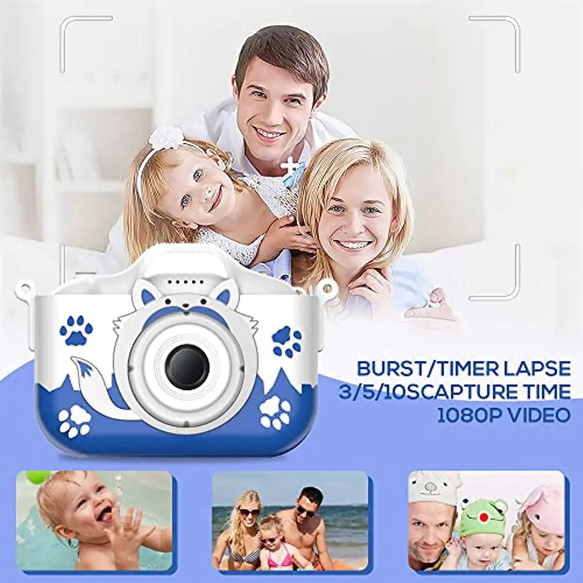 HD 1080P Kids Digital Camera 20MP Children Camera