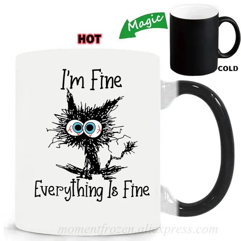 Kitten Cat Coffee Mugs Ceramic Tea Cups Creative
