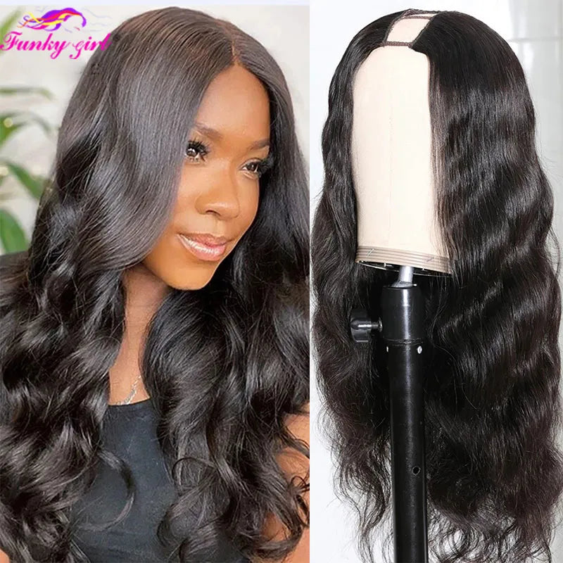 FG Body Wave U Part Wig Non-Lace Glueless