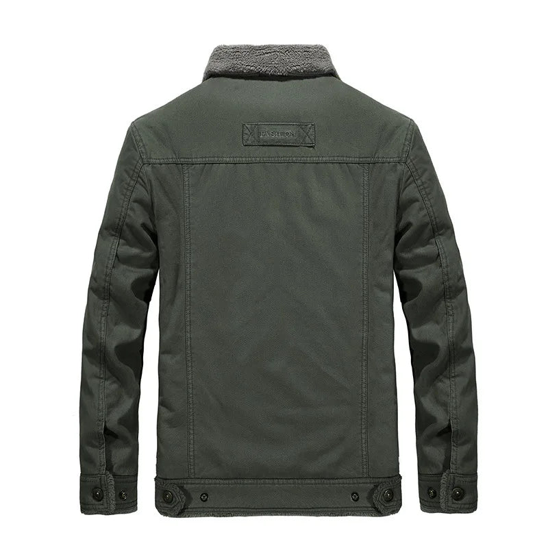Top Plus Velvet Winter Lamb Coat Men's Winter