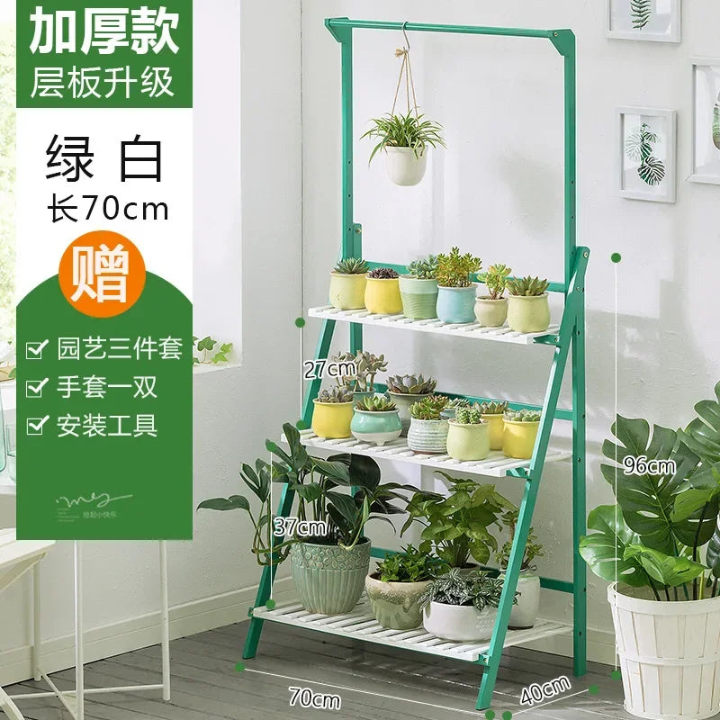 Plant Stand Storage Shelf 3-Tier Hanging Stand for