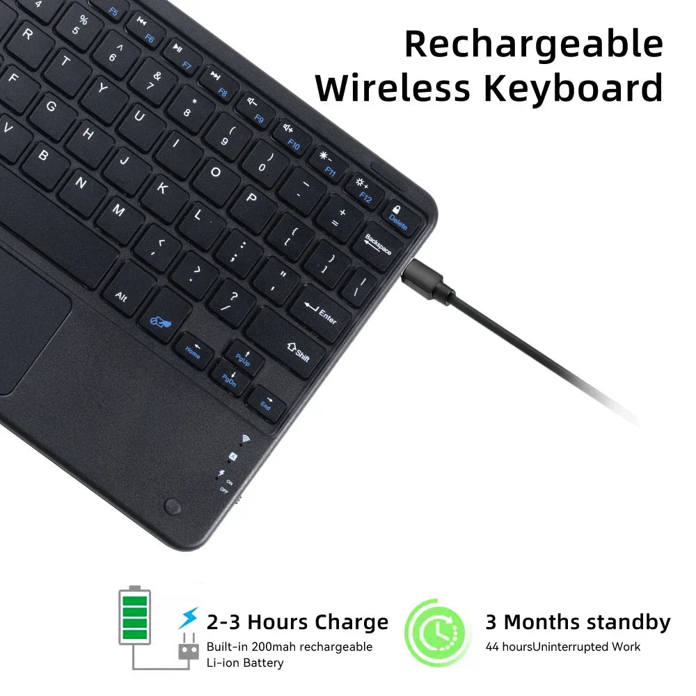 Touchpad Wireless Keyboard and Mouse Combo For iPad