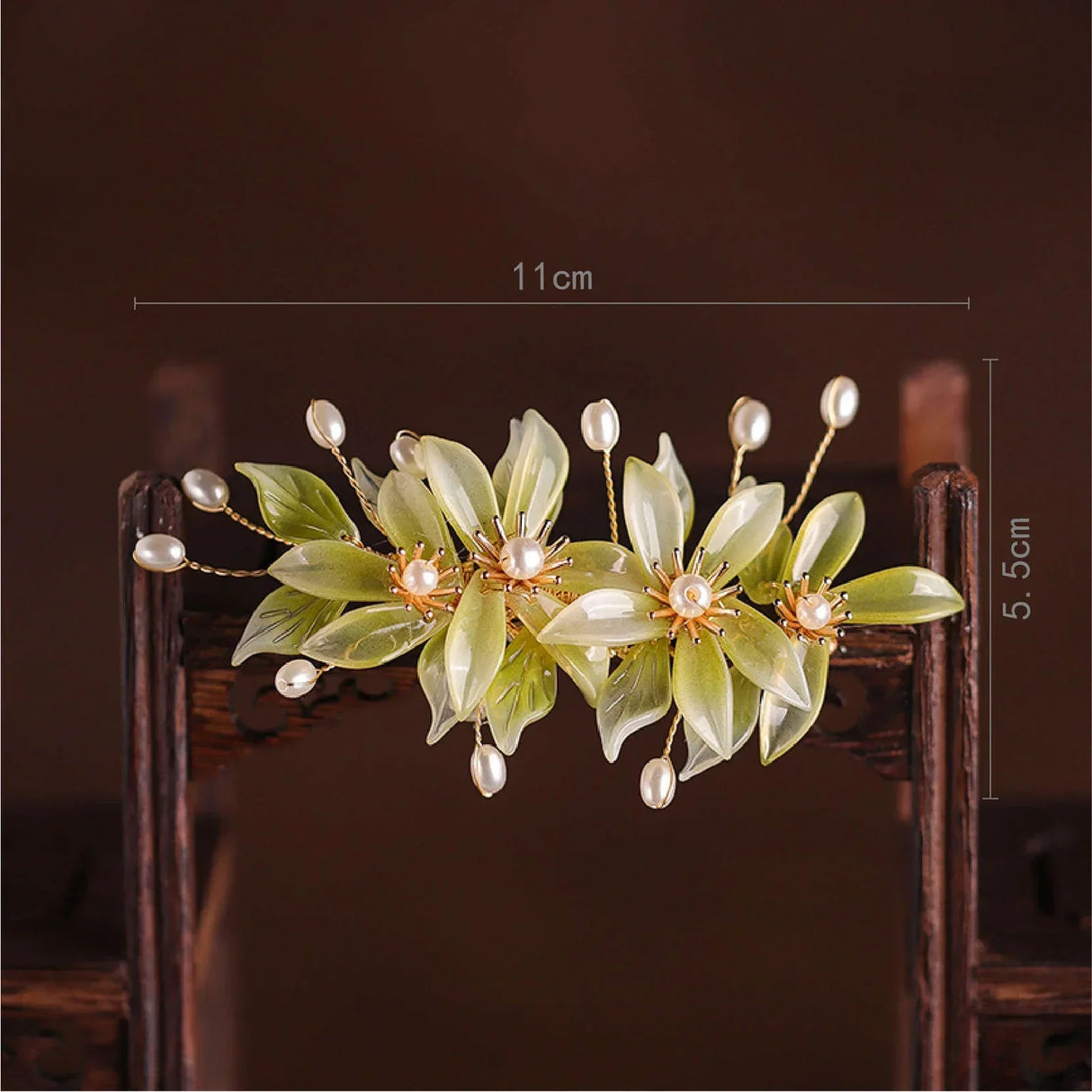 Bride Headbands Tiaras For Women Golden Pearl Flower