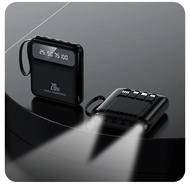 Portable Power Bank 20000mah Big Capacity Fast Phone