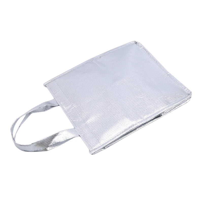 1PC Aluminum Foil Insulated Ice Storage Bag Thermal Cooler Lunch Picnic Bag