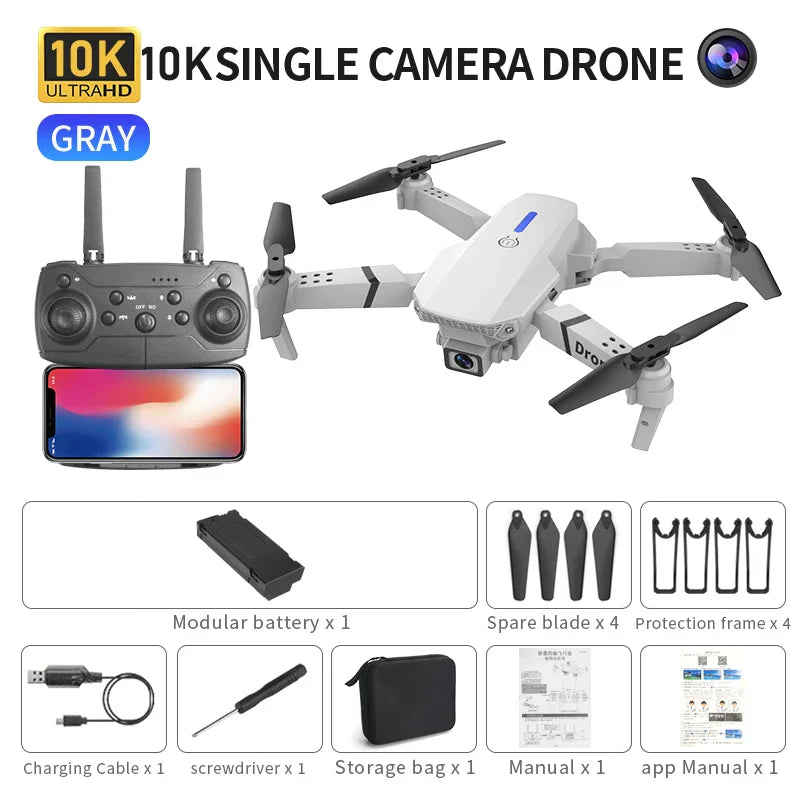 E88 Pro Drone 10K Camera Ultra HD Dual