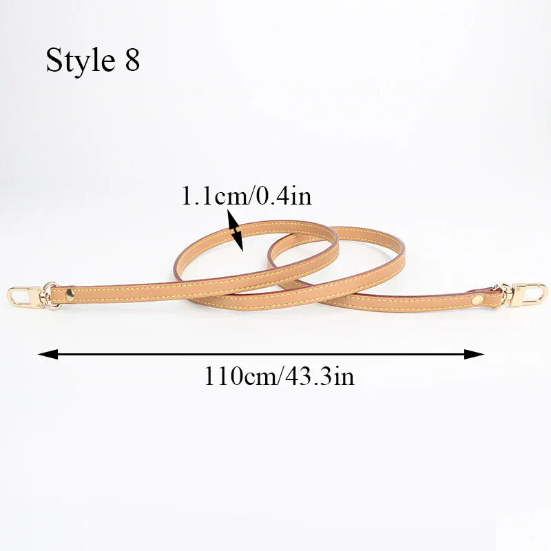 100 Genuine Leather 105CM Bag Strap for LV