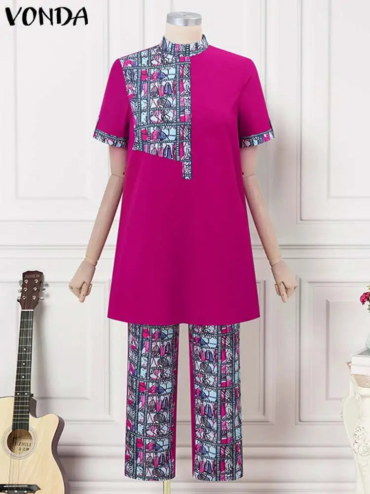 Plus Size VONDA Elegant Women Sets 2024 Office