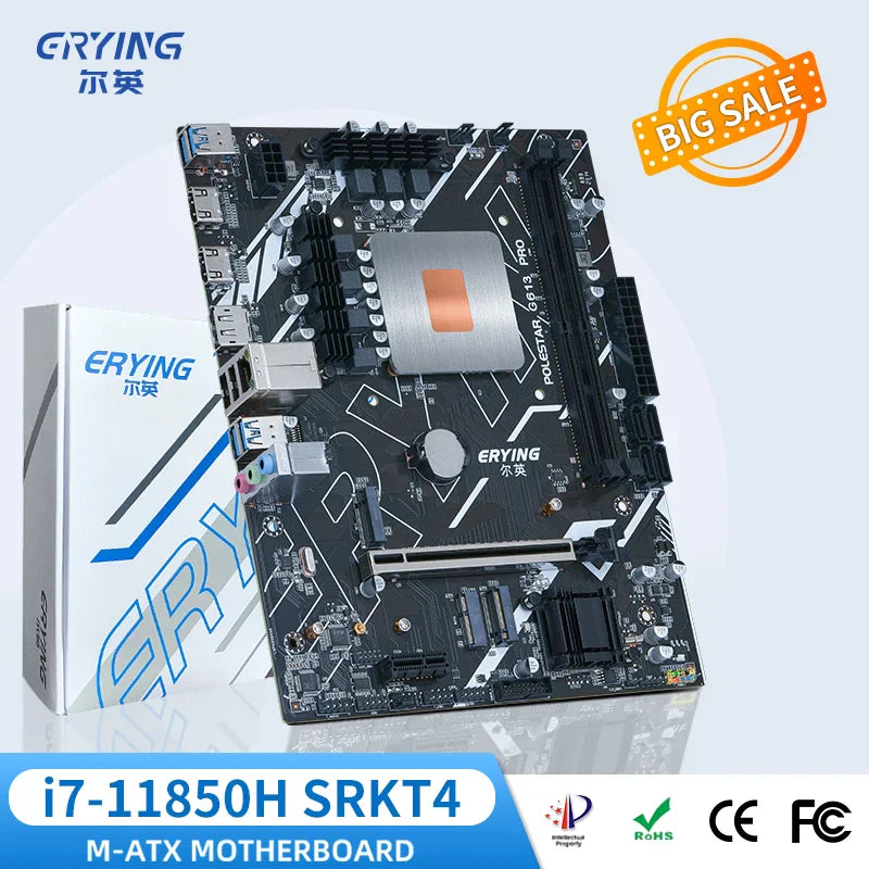 ERYING M-ATX DIY Gaming PC Motherboard with Onboard