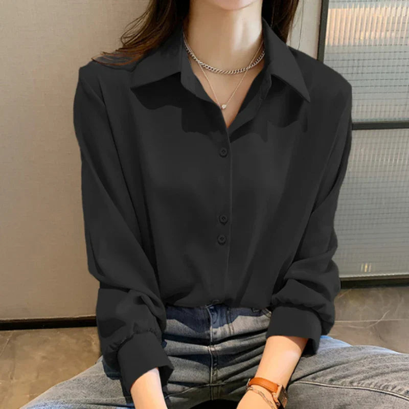 Plus Size Shirts Spring Summer Fashion Female Long