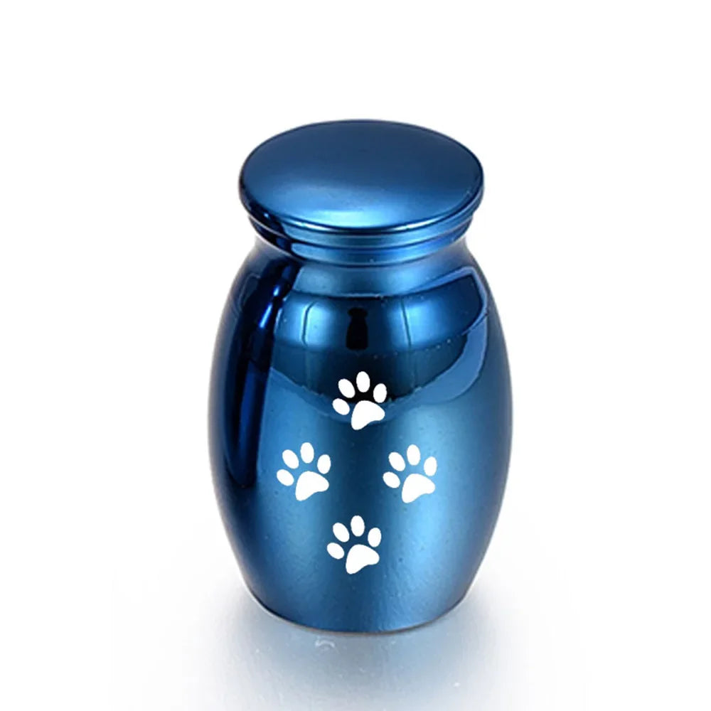 Pet Memorials Pet Urn Dog Paw Print Hair