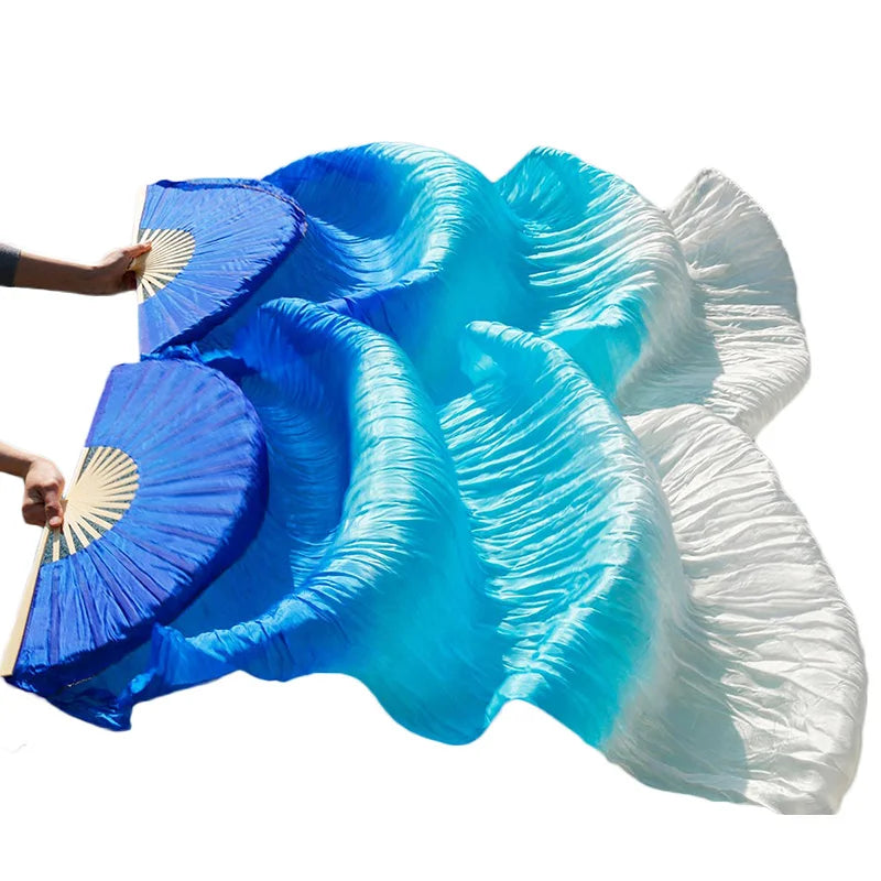 Belly Dance Fan 100% Real Silk Veils 1pc
