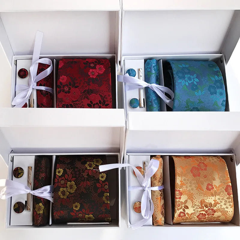 Luxury Tie Set Gift Box For Men Paisley