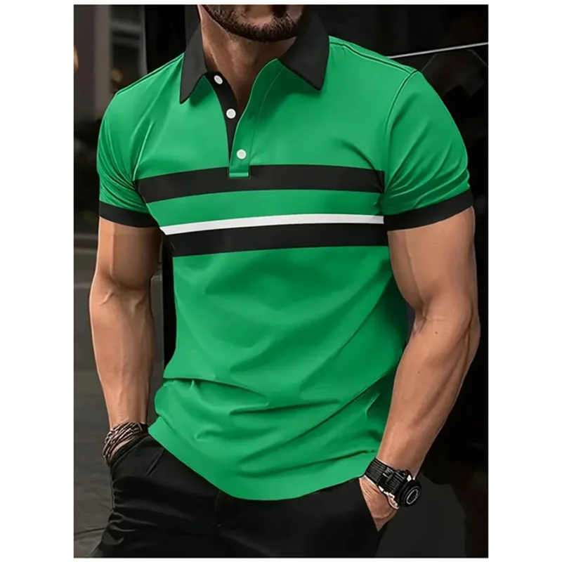 Summer New Men Polo Shirt Personalized Business Casual