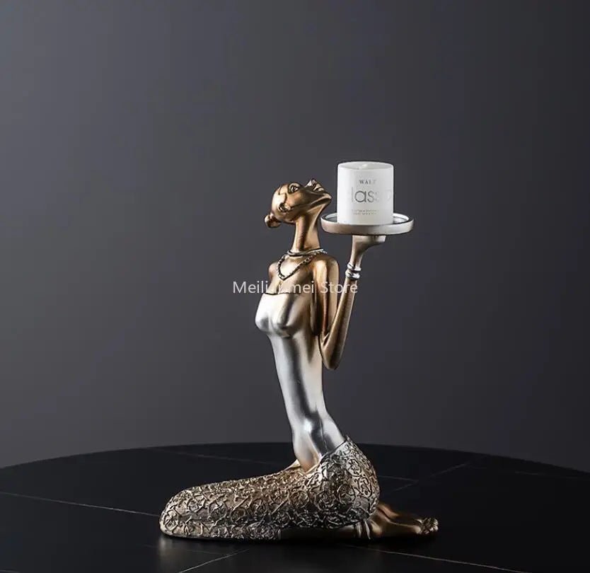 Nordic home decoration Gold candle holder Living Room