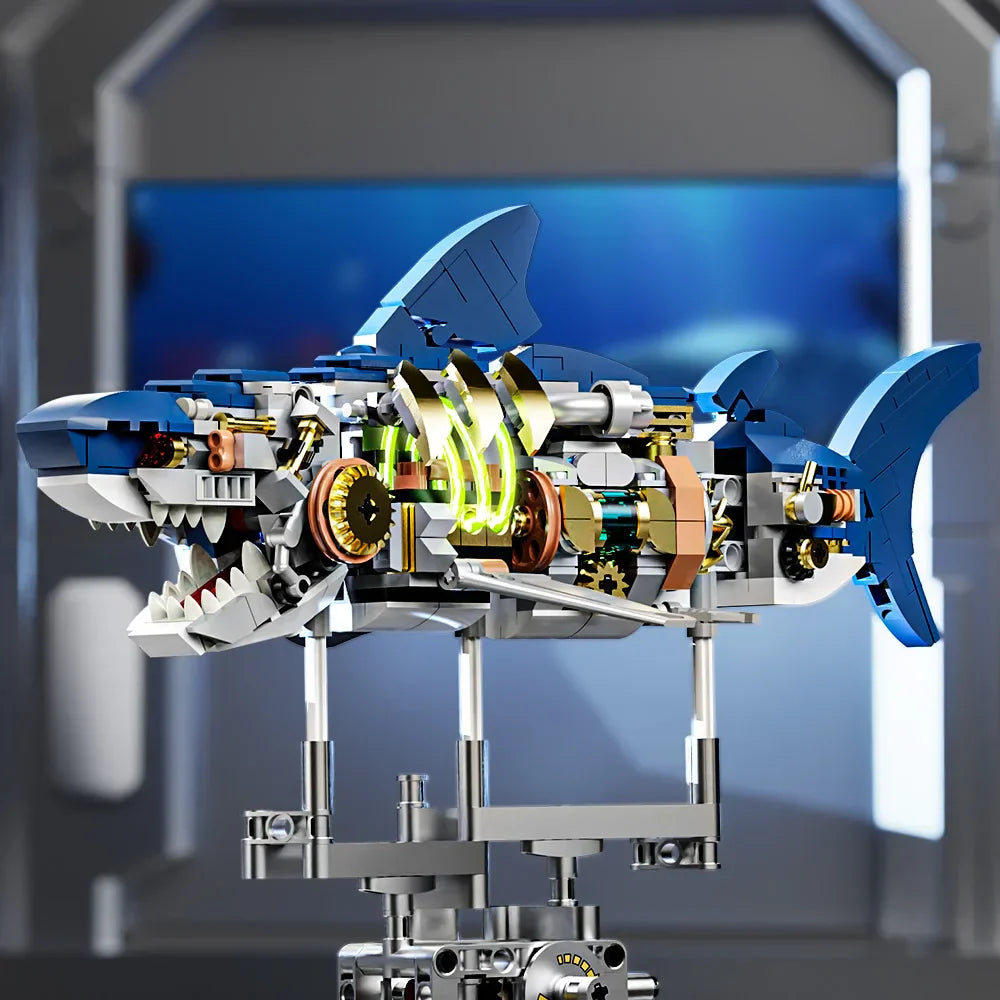 Mechanical Shark Building Set, Shark Sea Life Building