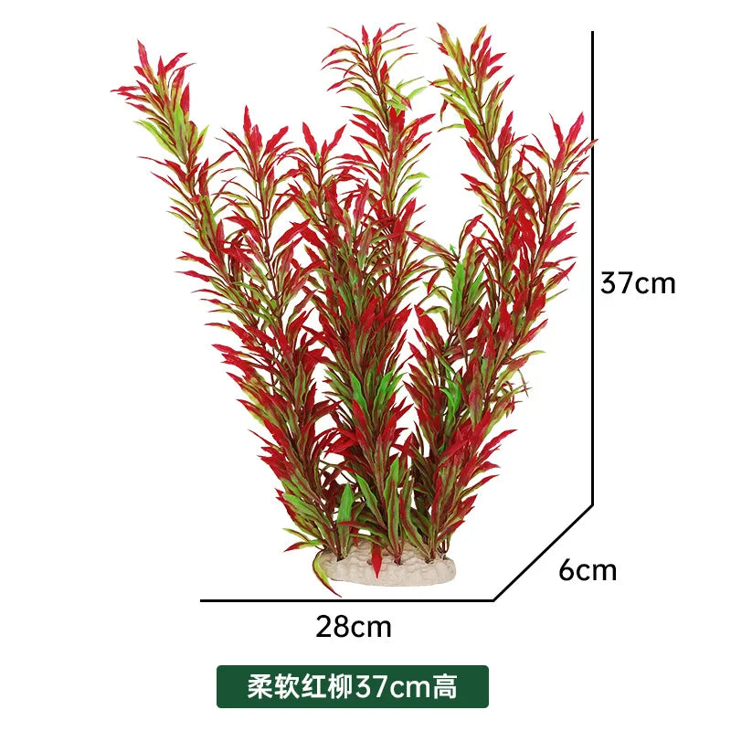 24-52cm Large Aquarium Plants Plastic Grass Fish Tank
