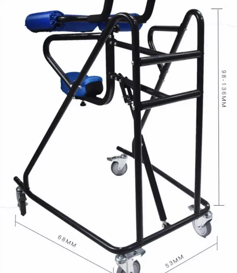 Rehabilitation Training Standing Support Walker with Wheels for