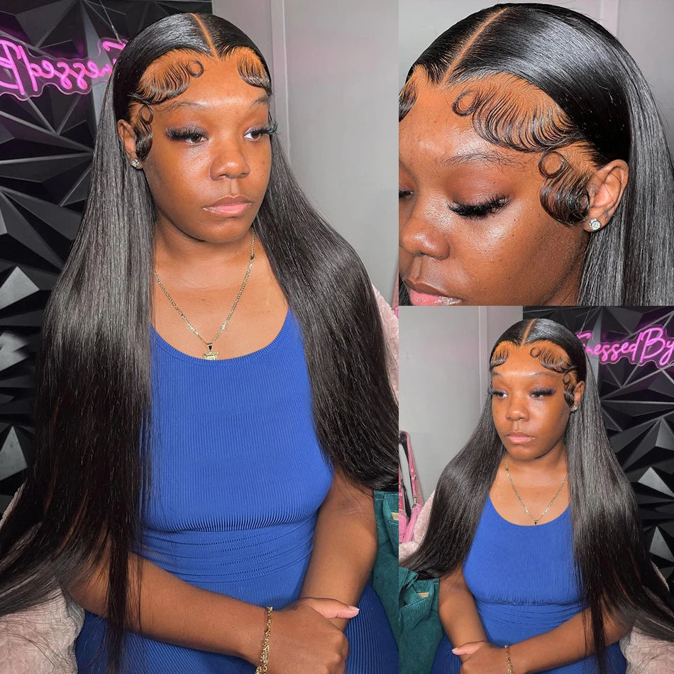 MELODIE 30 Inch Bone Straight 13X4 13x6 Lace