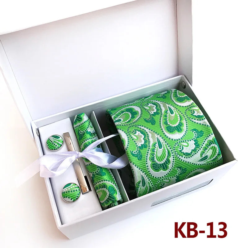 Luxury Tie Set Gift Box For Men Paisley