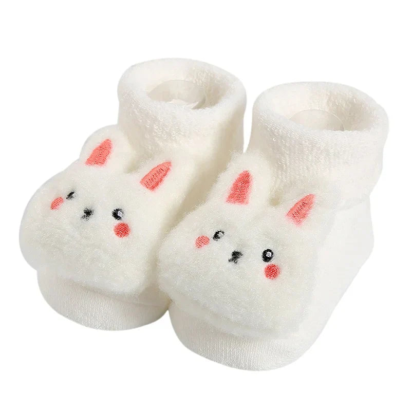 1Pair Winter Baby Boys Girls' Toddler Socks Cartoon