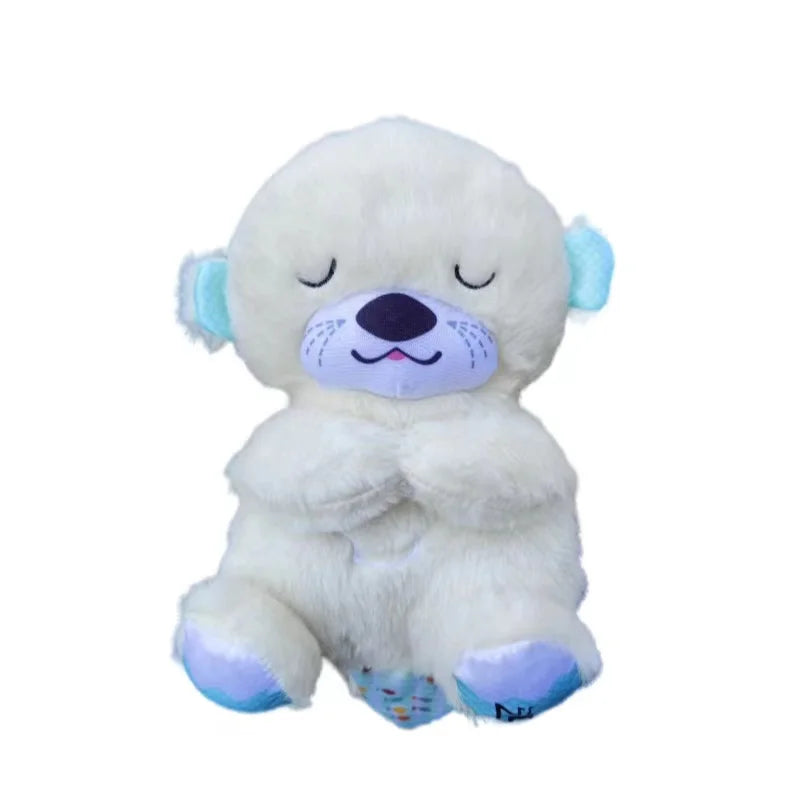 Breathing Bear Baby Soothing Otter Plush Doll Toy