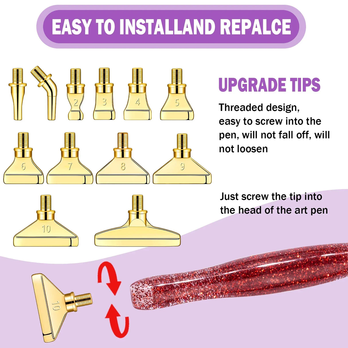 5D Diamond Painting Pen Crystal Point Drills Pen