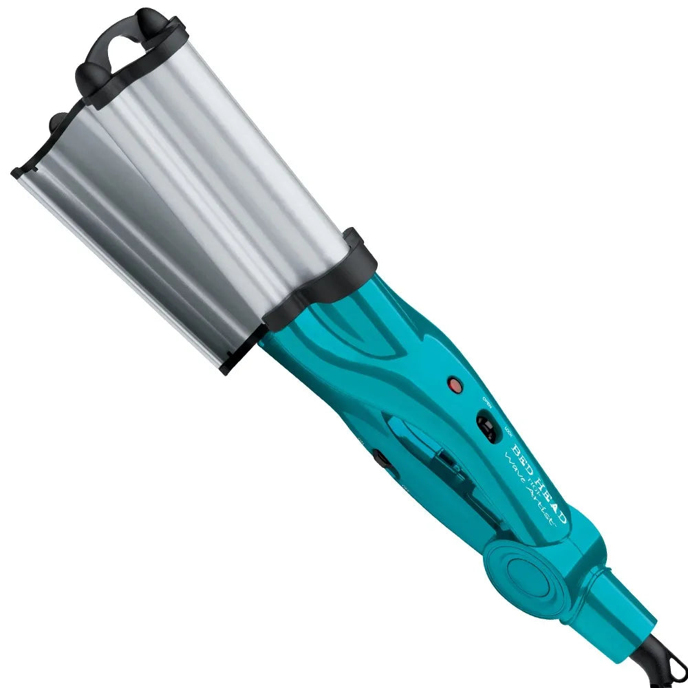 Tourmaline + Ceramic Deep Hair Waver, Turquoise, curling