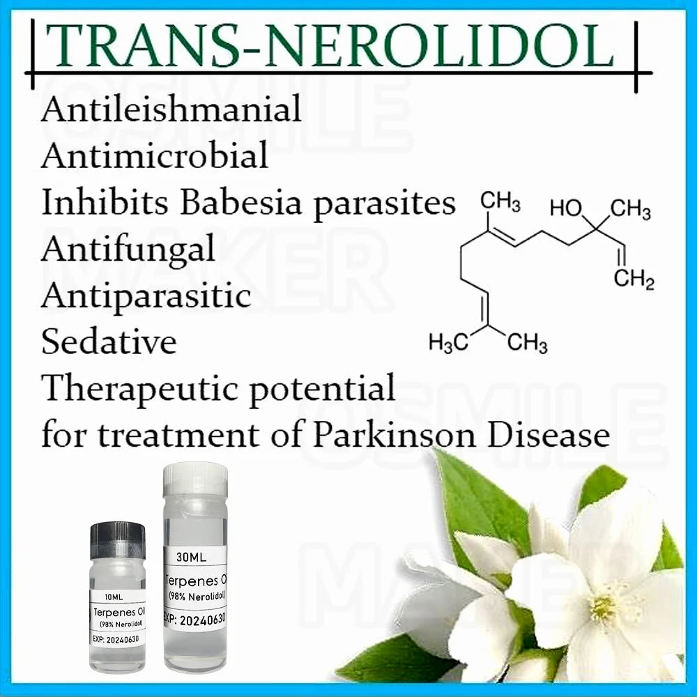 Organic food grade 10-30ml Nerolidol terpenes oil with