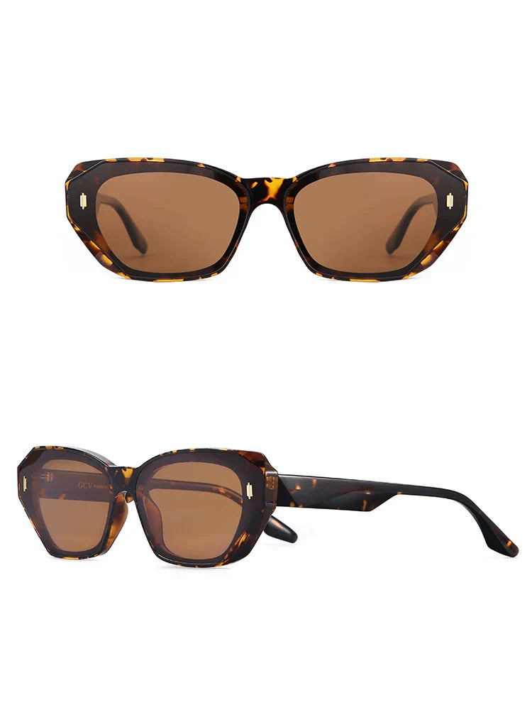 GCV Brand Acetate Cat Eye Polarized Sunglasses Women