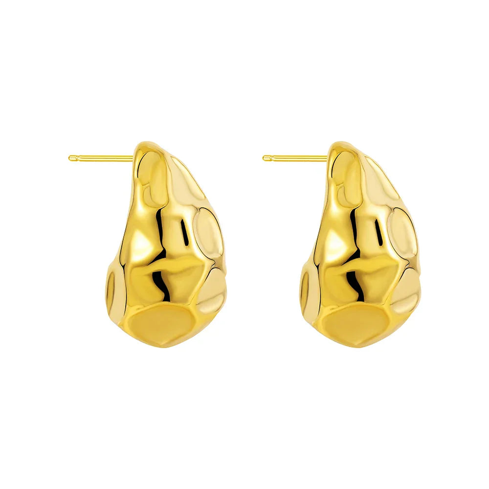 Waterdrop Chunky Hoop Earrings Dupes for Women Lightweight
