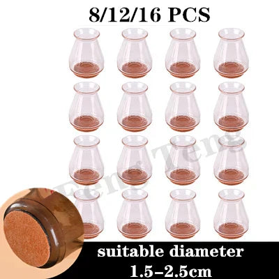 New 16pcs Silicon Non-Slip Furniture Leg Chair Caps
