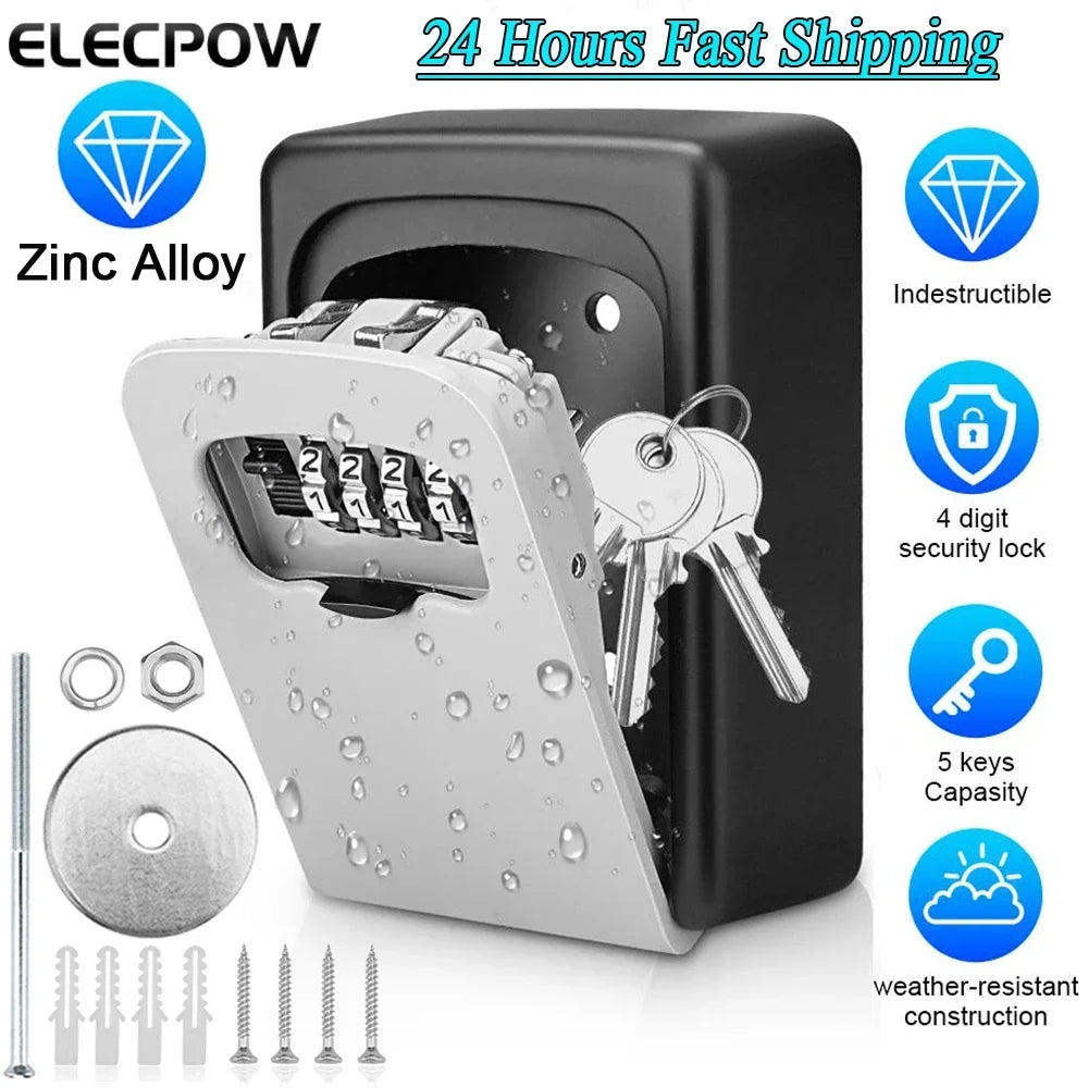 Elecpow Metal Material Password Lock Storage Box Outdoor