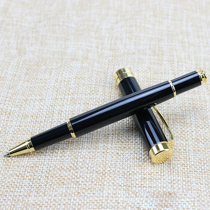 Customize Gold Color Text Gel Pens Engraving Metal