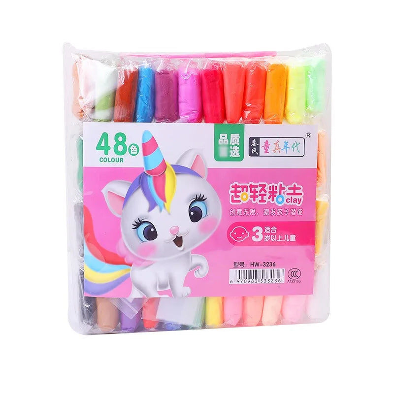 48 Colors Air Dry Clay Ultra Light Magic