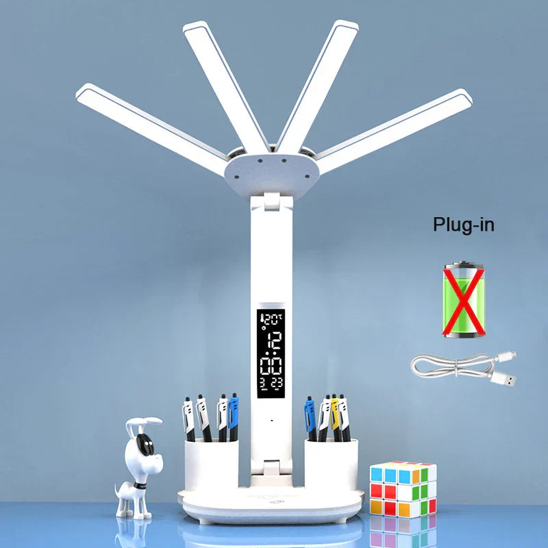 Rechargeable Table Lamp for Study, Desk Lamp Reading