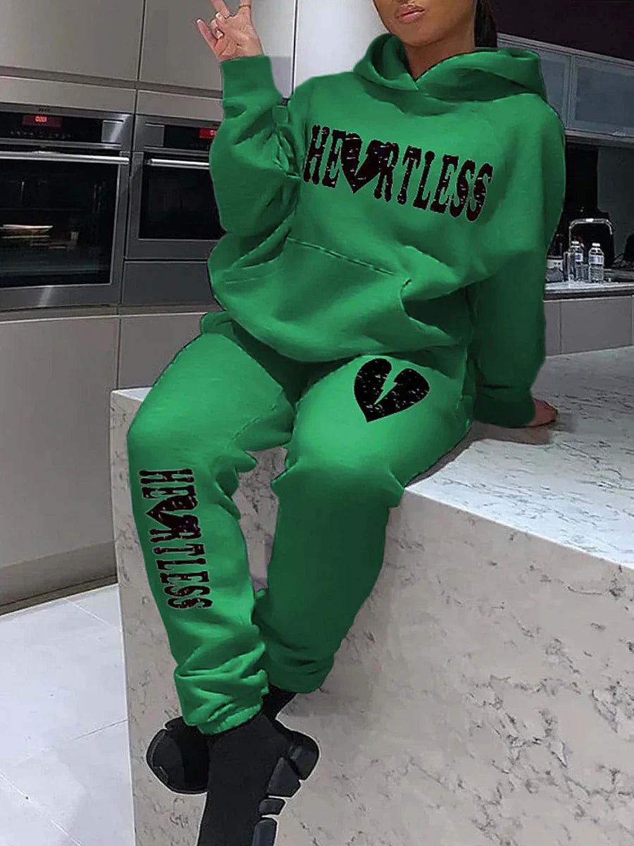 LW Plus Size Woman Tracksuit Two Piece Set